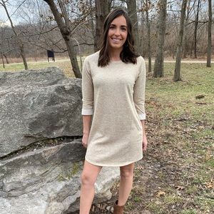 3/4 Sleeve T-Shirt Dress